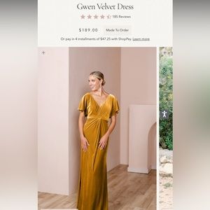 Revelry Gwen Velvet Dress